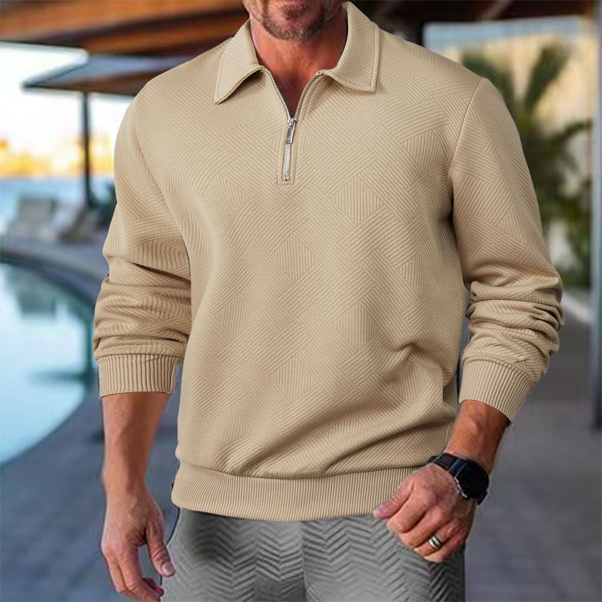 Classic Gents | Old money Zip-Up Sweater