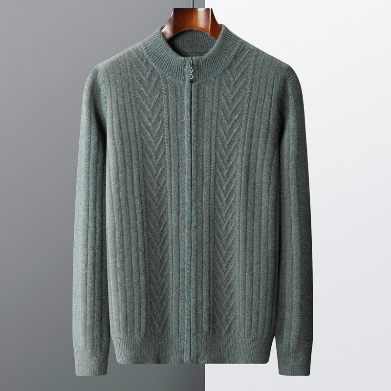 Classic Gents | Cable knit Cardigan | 100% kashmir