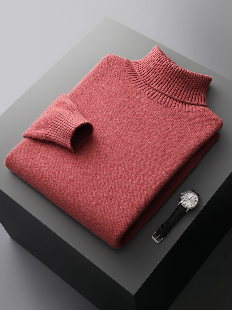 Classic Gents | Stickad turtleneck | 100% kashmir