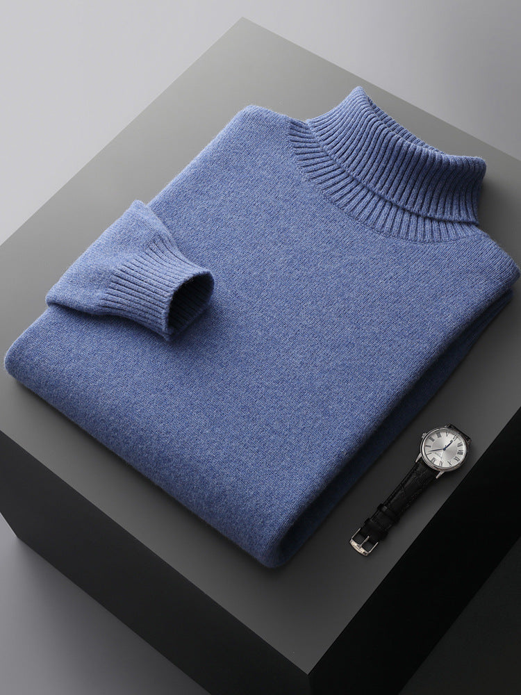 Classic Gents | Stickad turtleneck | 100% kashmir