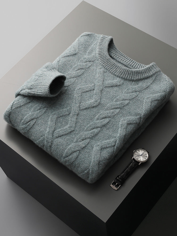 Classic Gents | Cable knit tröja | 100% kashmir