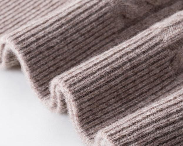 Classic Gents | Cable knit sweater med halv dragkedja